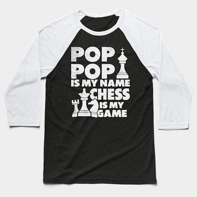 Chess Lovers Board Games Grandpa Chess Players Baseball T-Shirt by Tom´s TeeStore